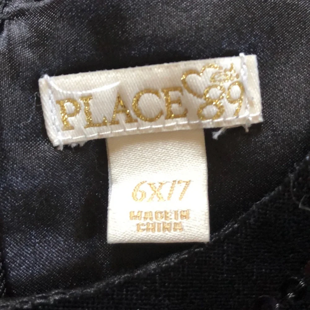 Black Velvet Mod Sheath Dress Children’s‎ Place 6x/7